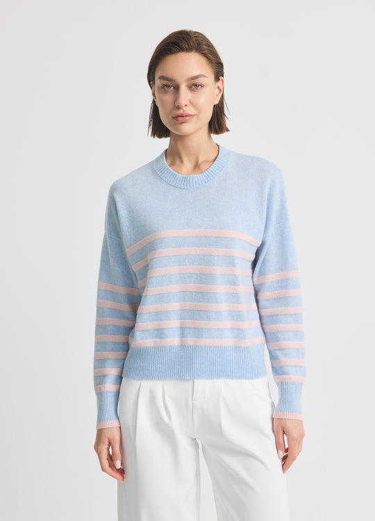 Cashmere Brompton Stripe Crew