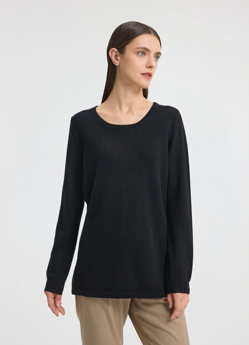 Cashmere Scoop-Neck Tunic
