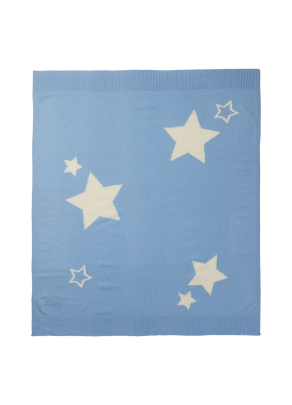 Denner cashmere Star Baby Blanket in Splash