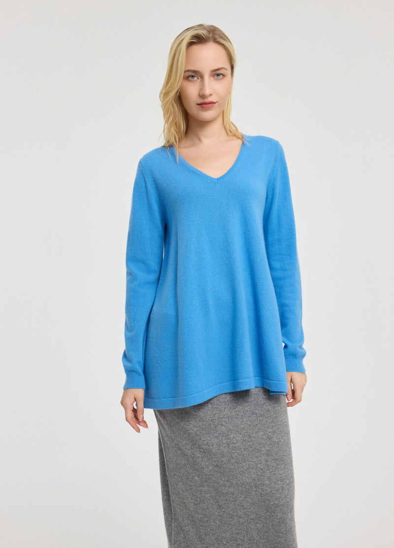 Cashmere V-Neck Tunic