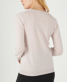 Cashmere Crew Neck Cardigan