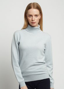 Cashmere Polo-Neck Top
