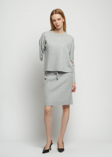 Cashmere Cable Skirt