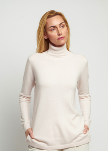 Cashmere Polo-Neck Top