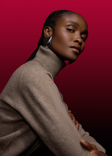 Cashmere Polo-Neck Top