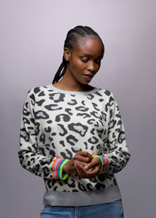 Cashmere Lucia Leopard Sweat
