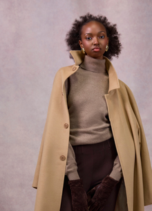 Cashmere Polo-Neck Top