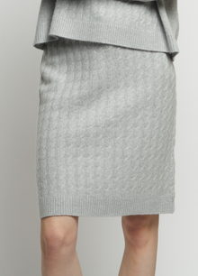 Cashmere Cable Skirt