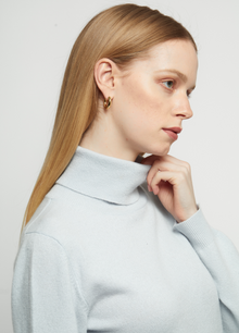 Cashmere Polo-Neck Top