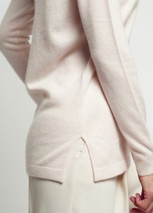 Cashmere Polo-Neck Top