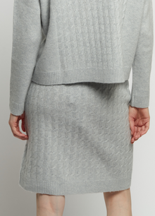 Cashmere Cable Skirt