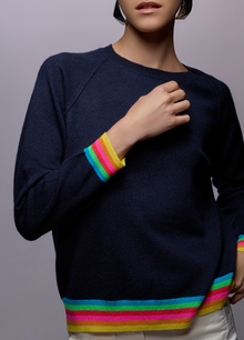 Cashmere Tipped Crew