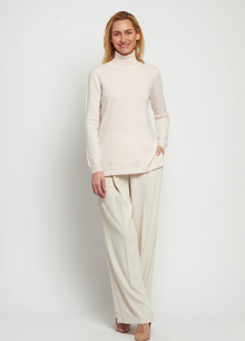 Cashmere Polo-Neck Top