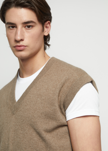 Cashmere Men's V-Neck Vest