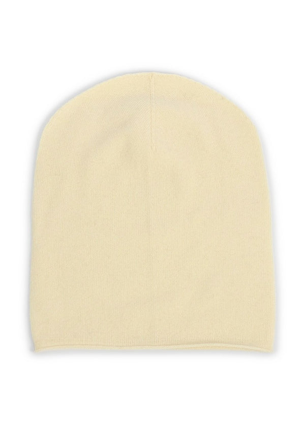 Denner women's cashmere Knitted Hat in Ivory