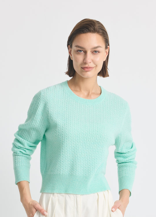 Cashmere Abbey Twist Crew