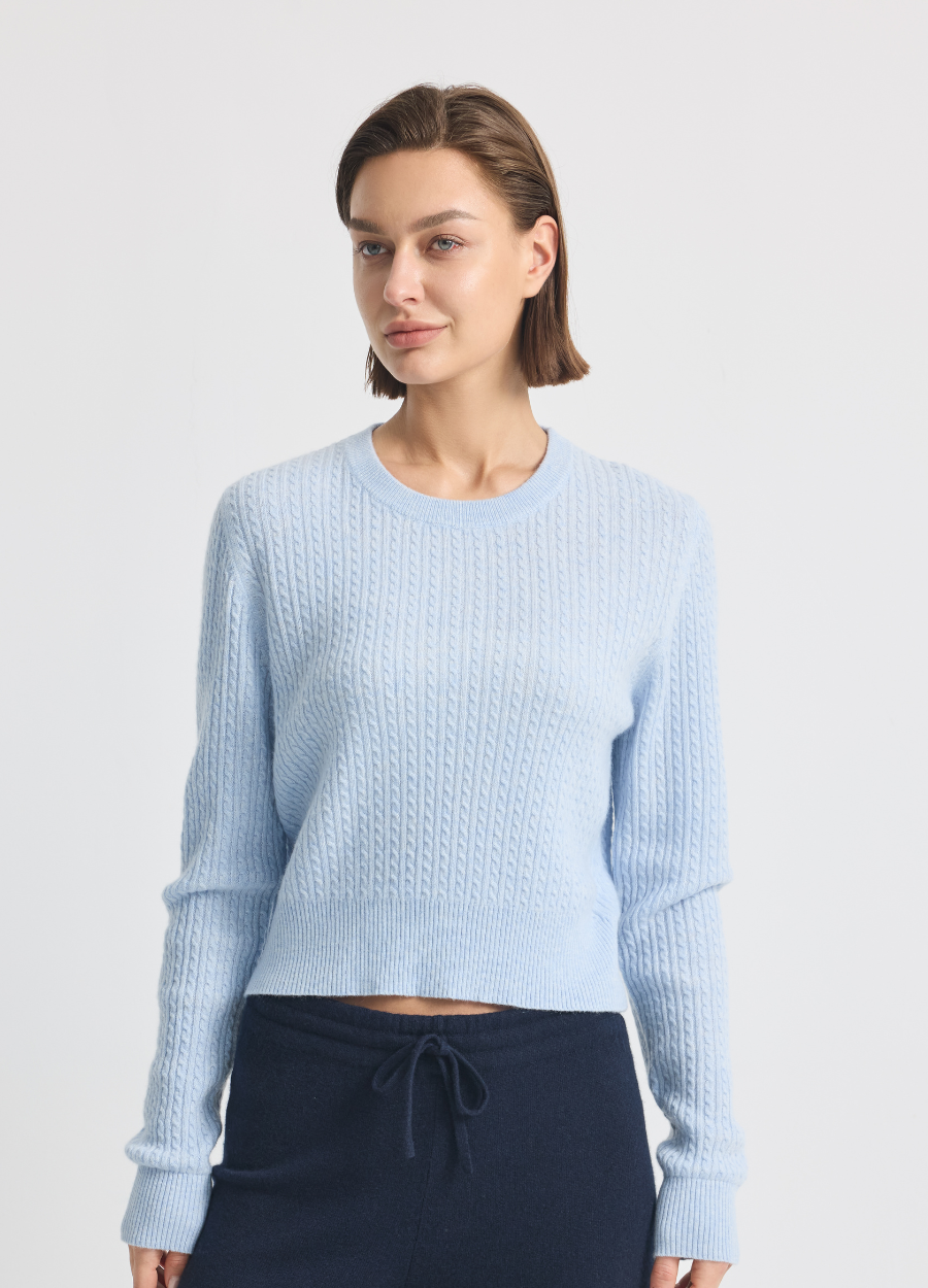 Cashmere Abbey Twist Crew