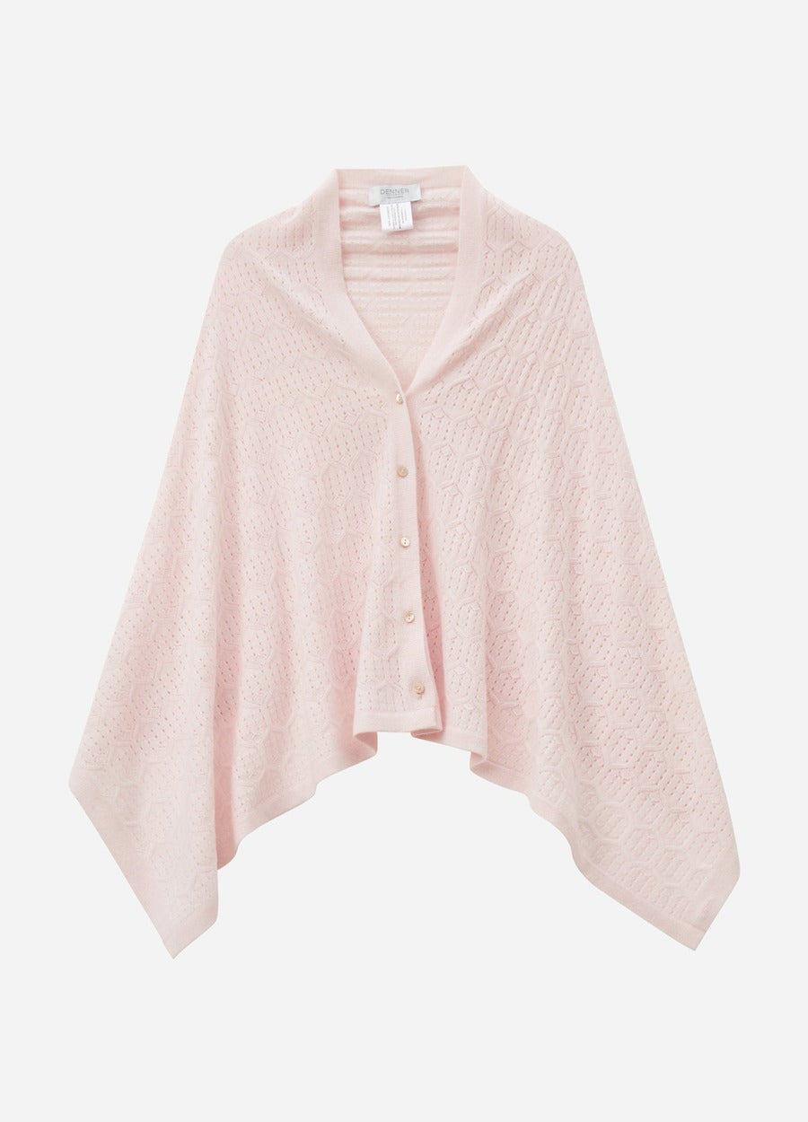 Cashmere Amelia Openwork Poncho