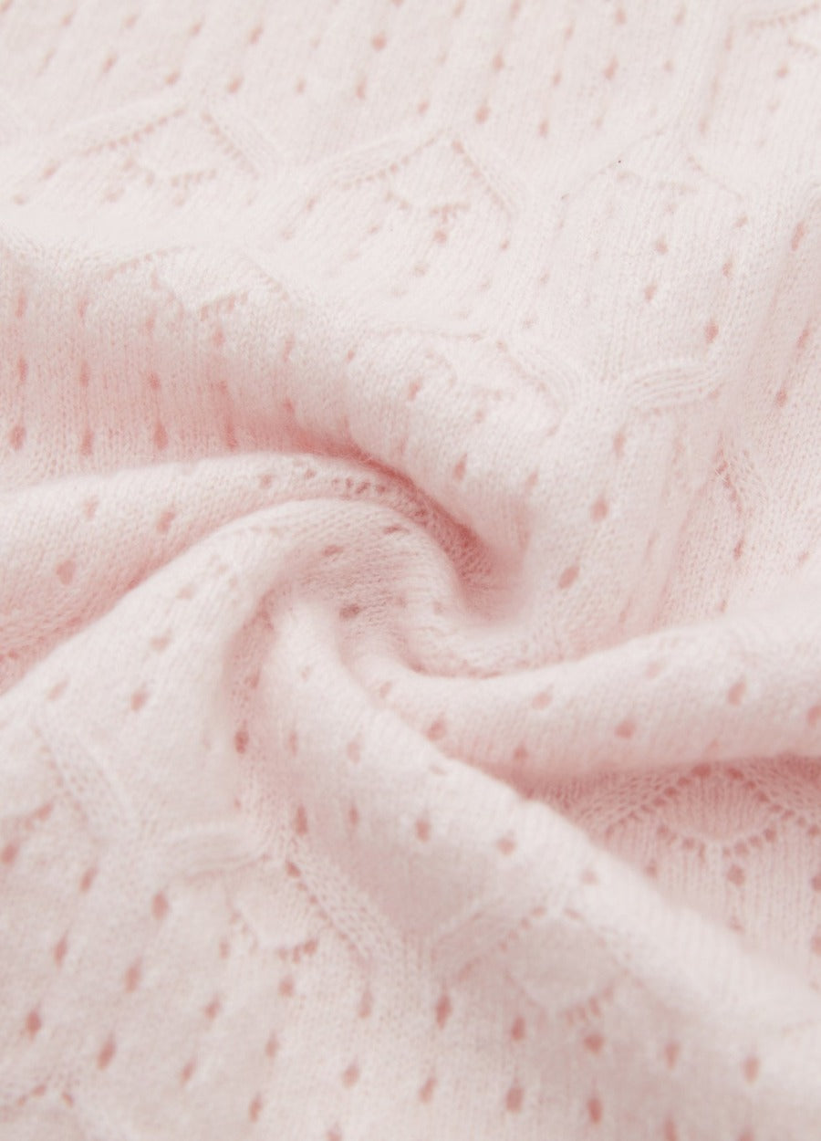 Cashmere Amelia Openwork Poncho