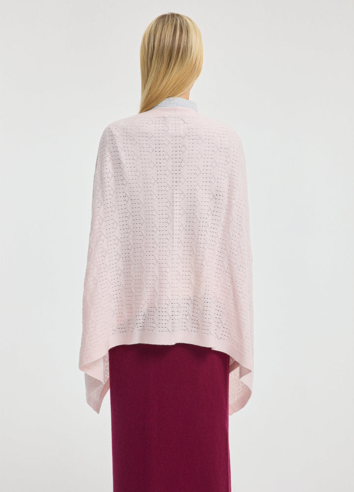 Cashmere Amelia Openwork Poncho