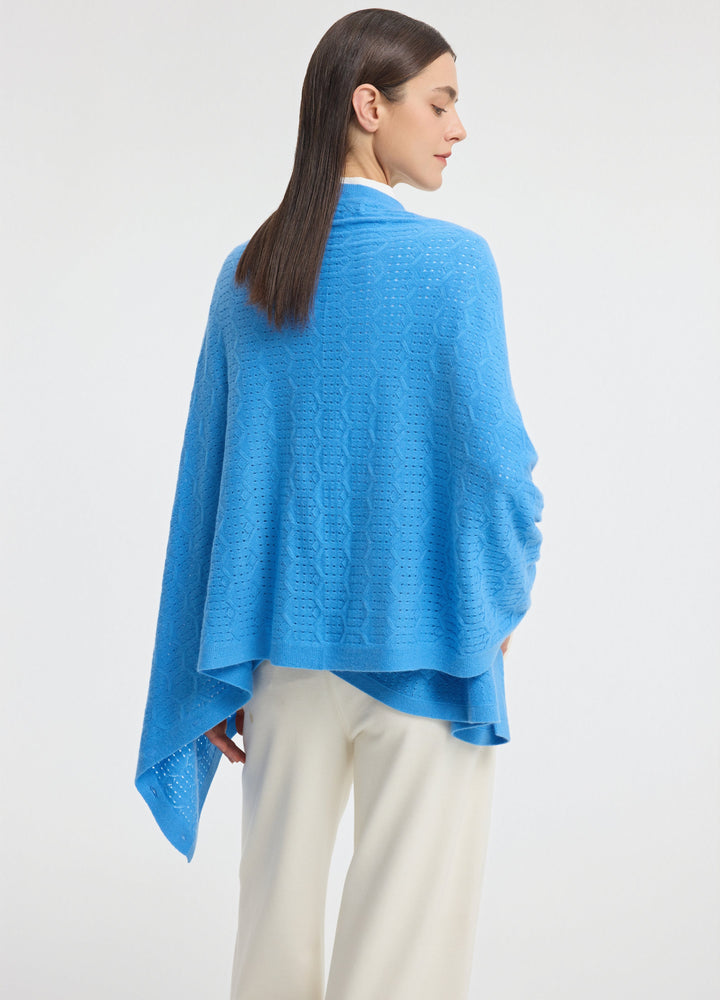 Cashmere Amelia Openwork Poncho