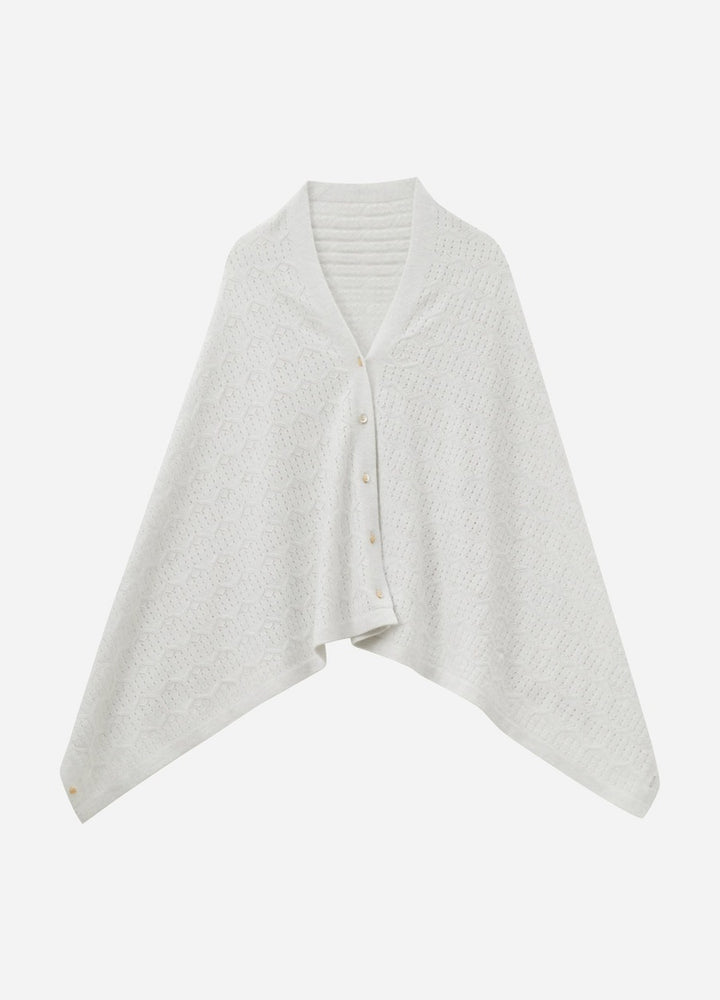 Cashmere Amelia Openwork Poncho