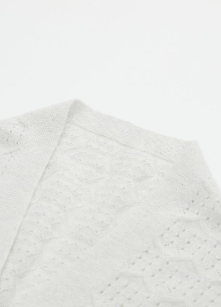 Cashmere Amelia Openwork Poncho