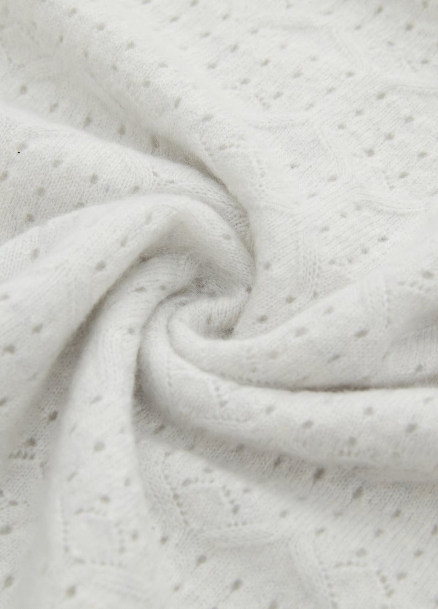 Cashmere Amelia Openwork Poncho