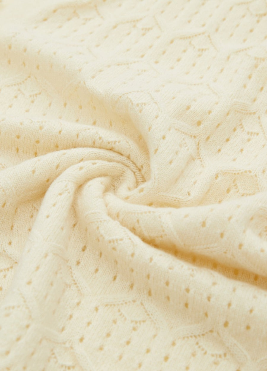 Cashmere Amelia Openwork Poncho