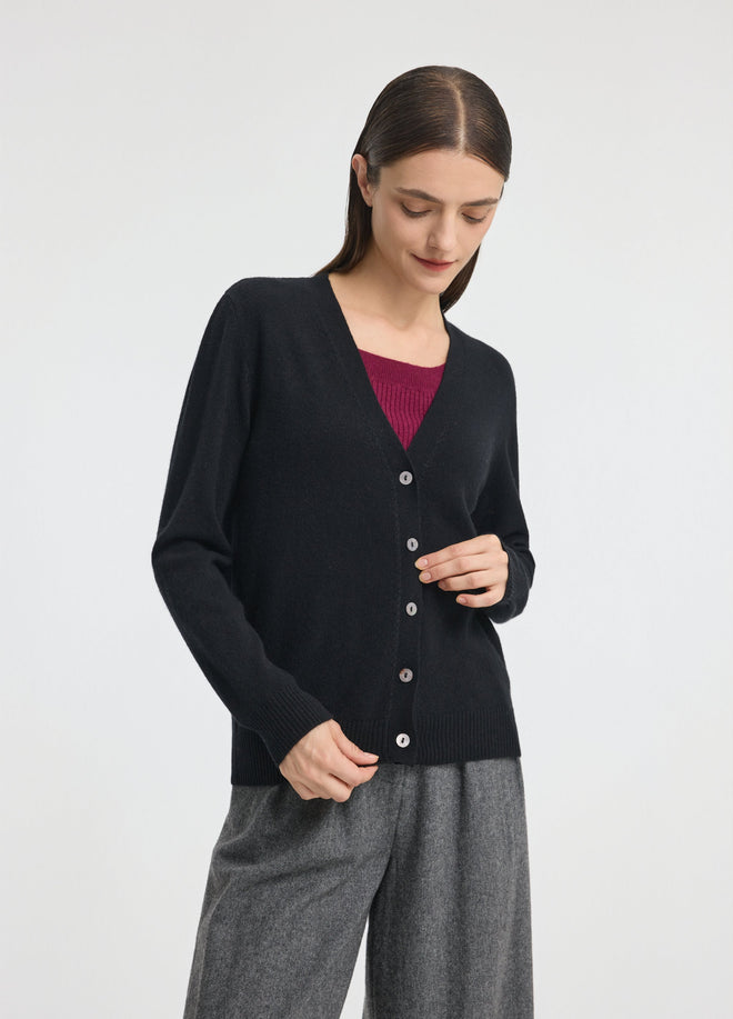 Cashmere Archive V-Neck Cardigan
