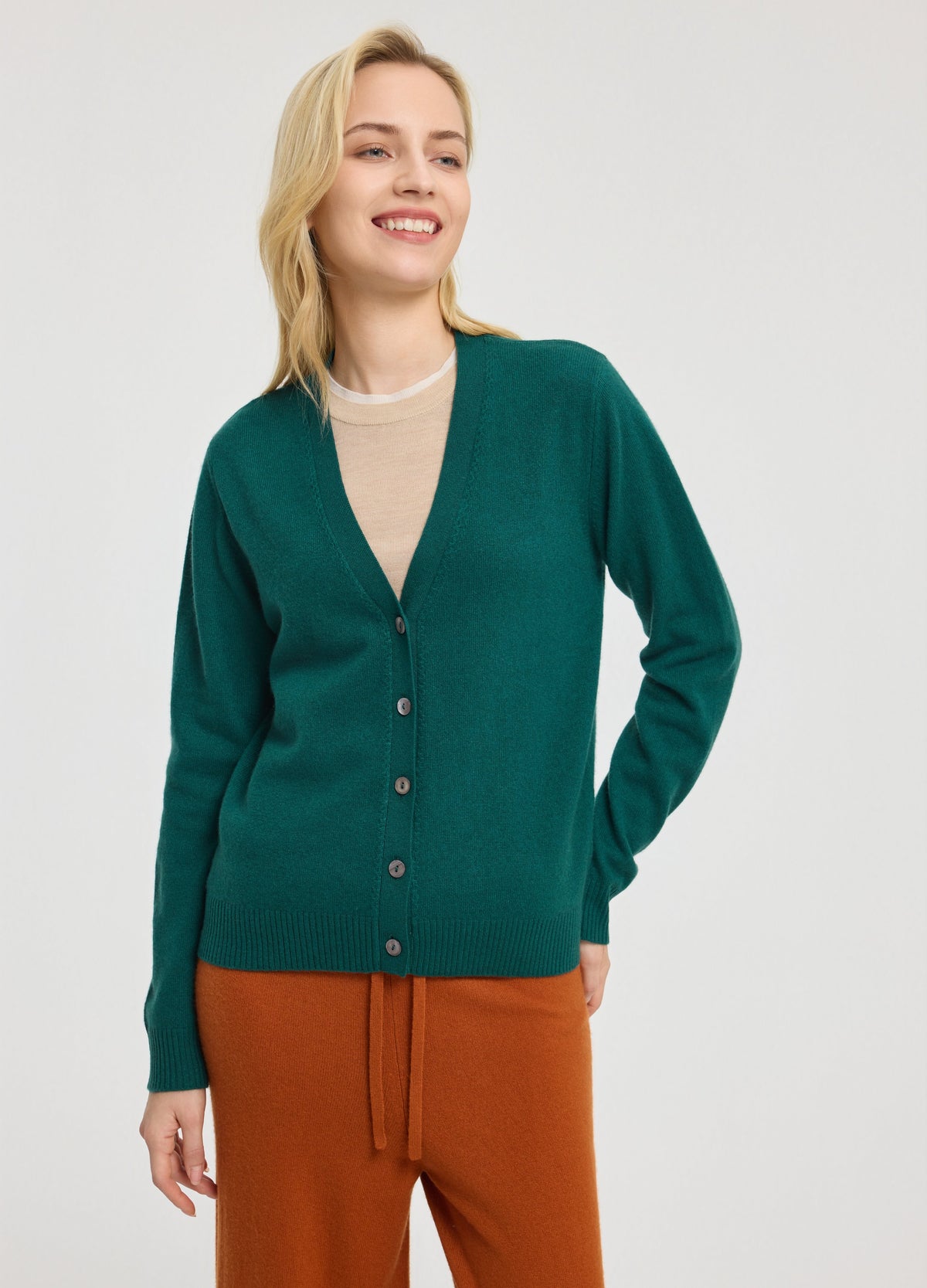 Cashmere Archive V-Neck Cardigan