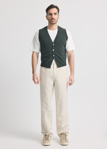 Men's Bloomsbury Button Waistcoat (Merino Blend)
