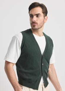 Men's Bloomsbury Button Waistcoat (Merino Blend)