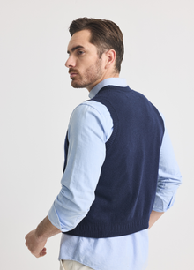 Men's Bloomsbury Button Waistcoat (Merino Blend)