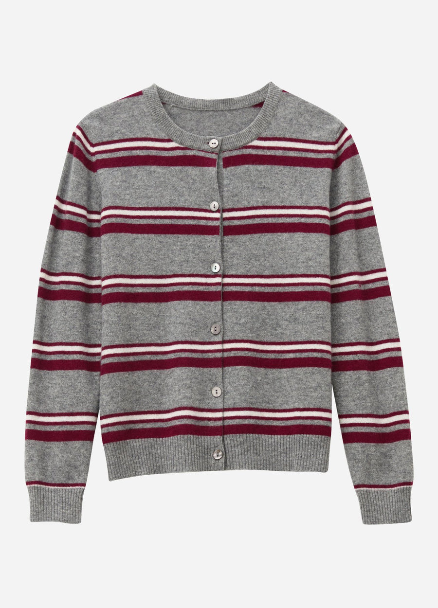 Cashmere Barnes Stripe Cardigan