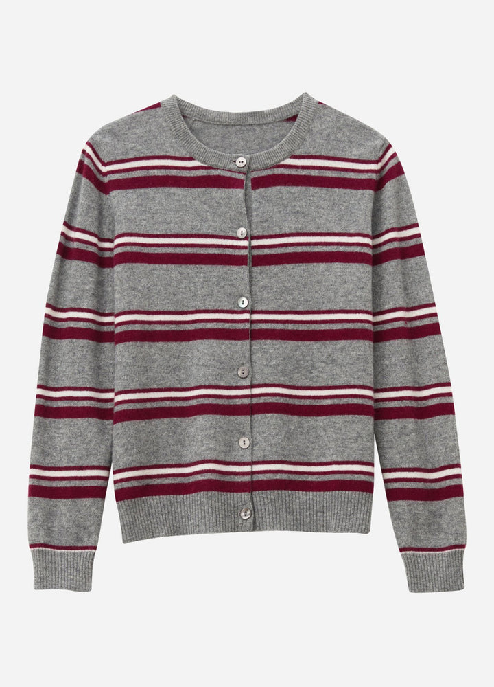 Cashmere Barnes Stripe Cardigan