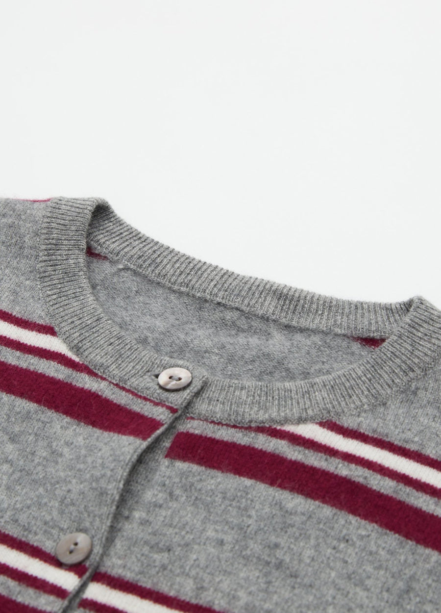 Cashmere Barnes Stripe Cardigan