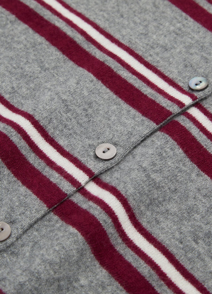 Cashmere Barnes Stripe Cardigan