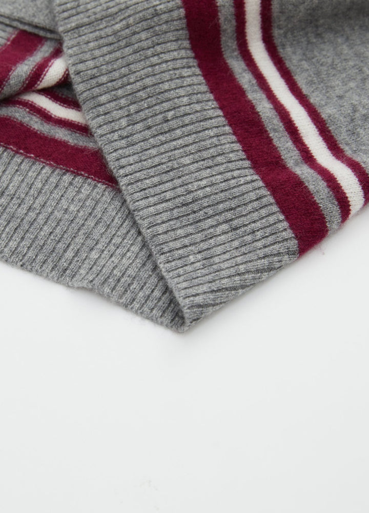 Cashmere Barnes Stripe Cardigan