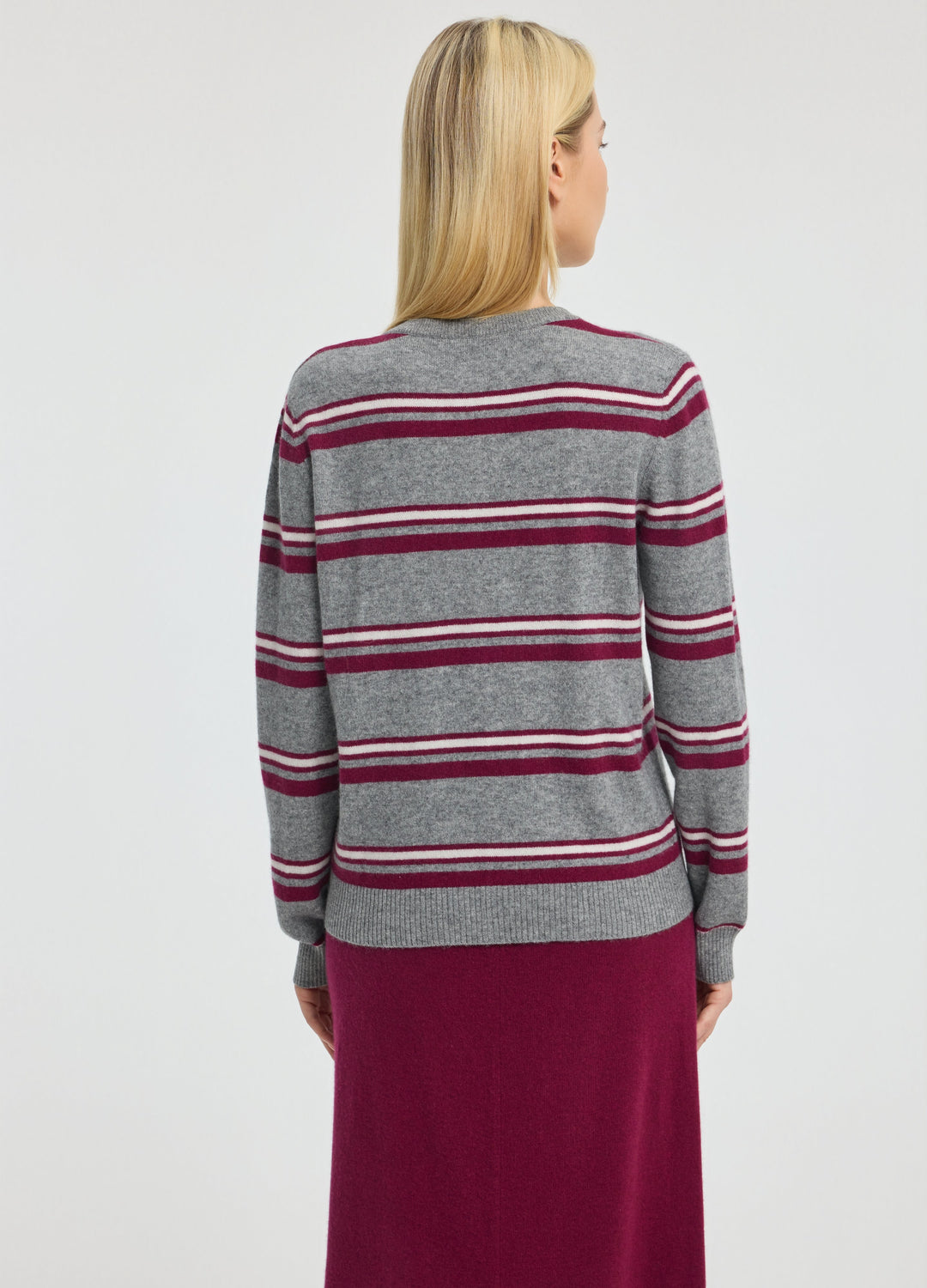 Cashmere Barnes Stripe Cardigan