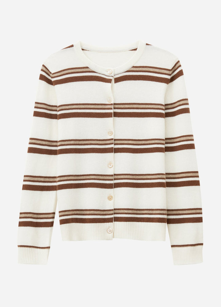 Cashmere Barnes Stripe Cardigan