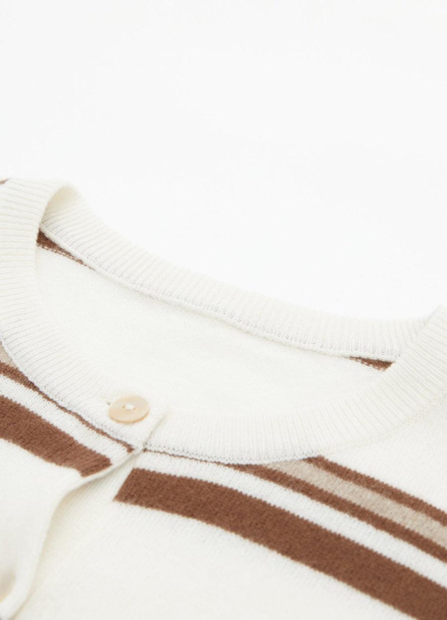 Cashmere Barnes Stripe Cardigan