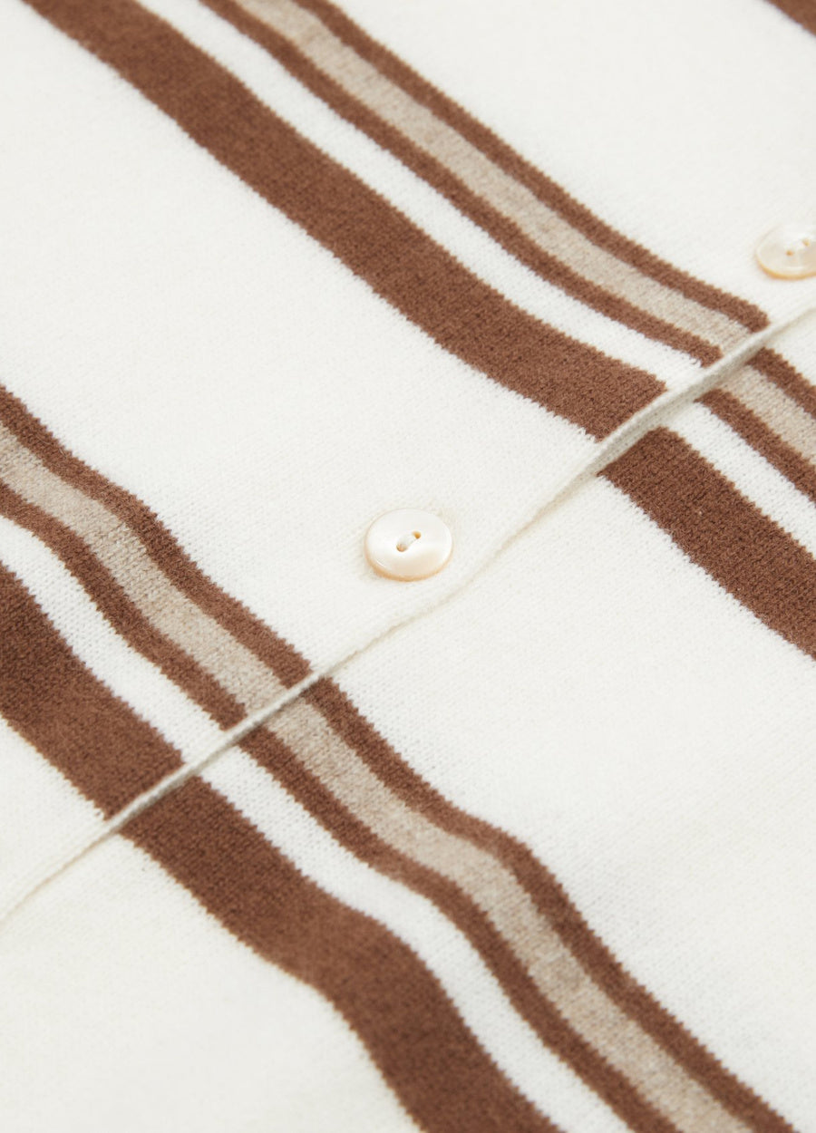 Cashmere Barnes Stripe Cardigan