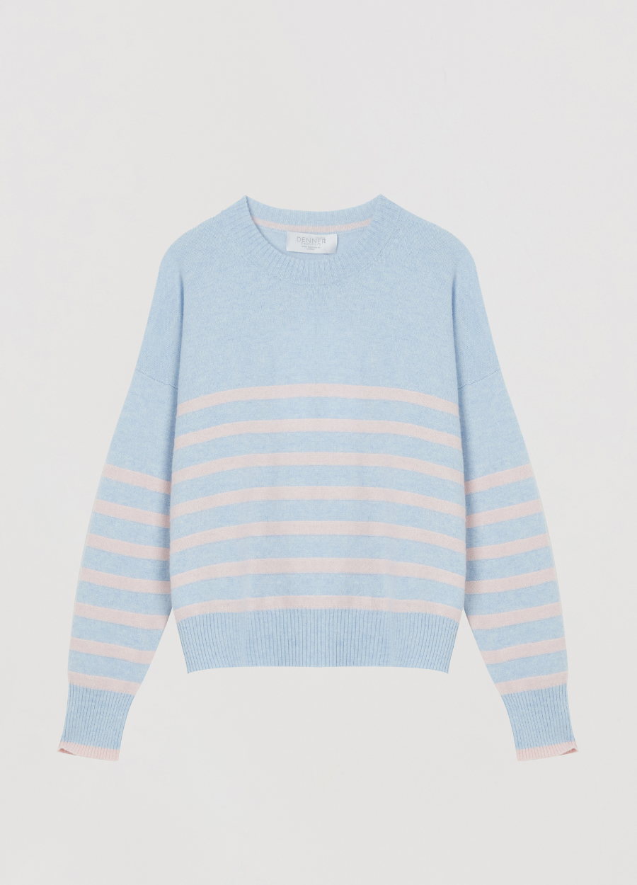 Cashmere Brompton Stripe Crew