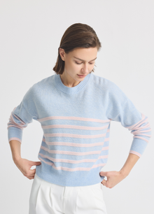 Cashmere Brompton Stripe Crew