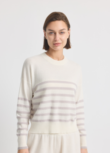 Cashmere Brompton Stripe Crew