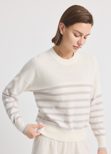 Cashmere Brompton Stripe Crew