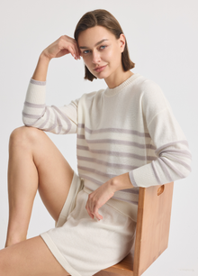 Cashmere Brompton Stripe Crew