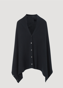 Button Poncho (Merino Blend)