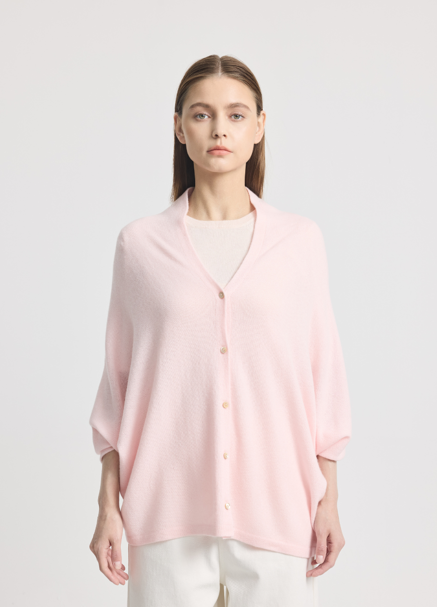 Button Poncho (Merino Blend)